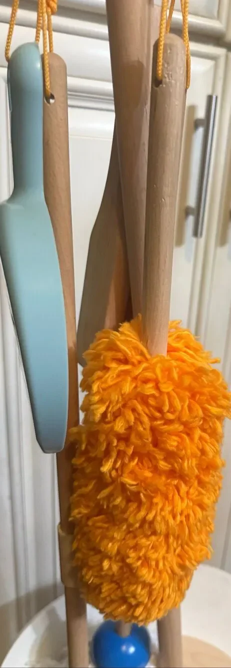 Kids Toddler Wooden Housekeeping Pretend Play Broom Mop Brush Cleaning Toy Set